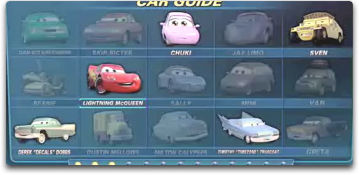 Car Finder: Blu Ray Disney Cars Disney Cars Movie Car Finder Game