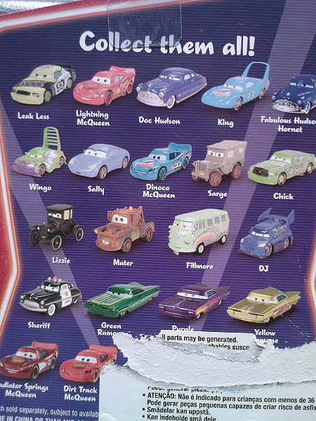 pixar cars characters list. of that CARS characters