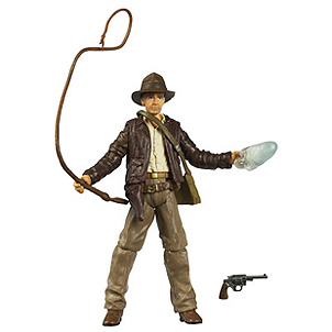 Indiana Jones Movie ~ Harrison Ford  3.75" Toy Figure with 2 Whips & Weapon 